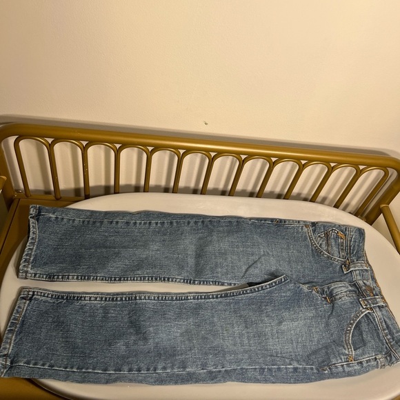 Vintage 99% cotton Classic Blue Denim adjustable waist size 6 slim no flaws - Picture 6 of 6